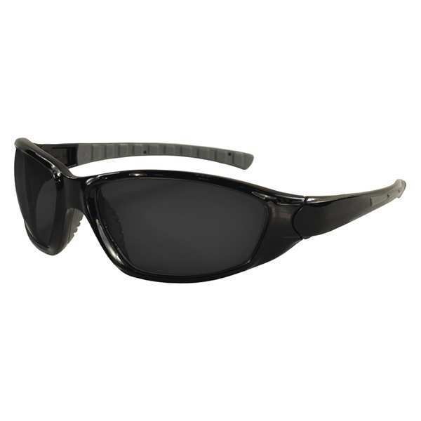Erb Safety Safety Glasses, Clr, Anti-Fog, Black Frame, Clear Anti-Fog 15412