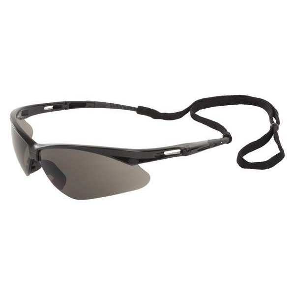 Erb Safety Safety Glasses, Blk Frame, Grey, Anti-Fog, Gray Anti-Fog, Scratch-Resistant 15327