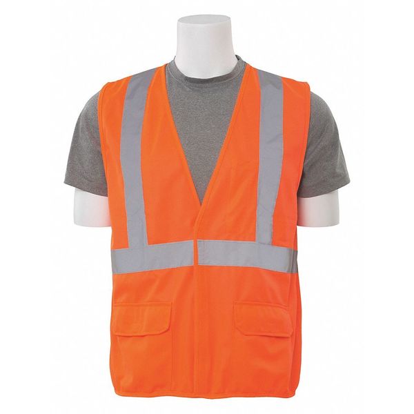 Erb Safety Vest, Flame Retardant Treated, Orange, XL 65019