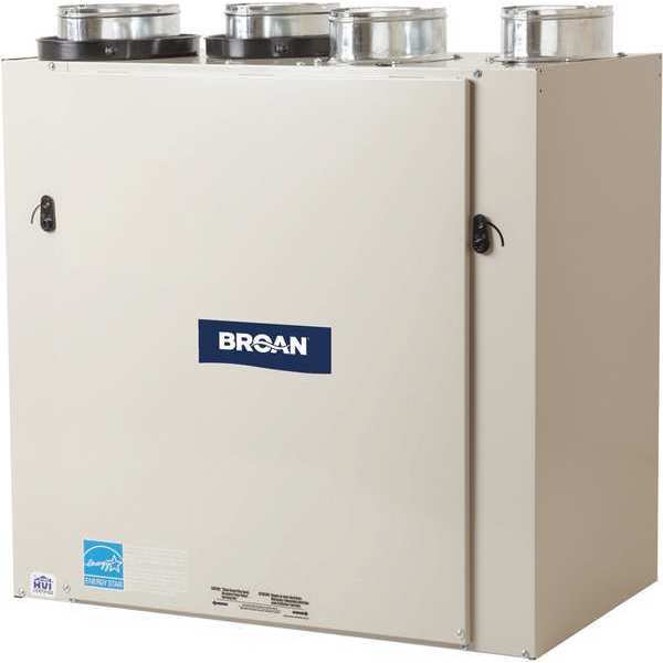 Broan Recovery Ventilator, 140 CFM Mx, Top Ports ERV140TE