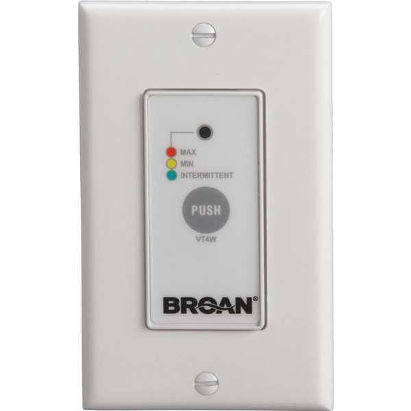 Broan Wall Control, Off/Low/High Speed VT4W