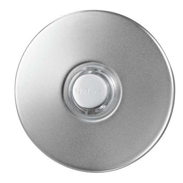 Broan Pushbutton, Satin Nickel Stucco, Lighted PB41LSN