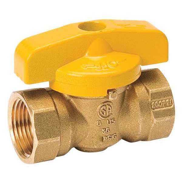 Proline Series Brass Gas Ball Valve Lever Handle, 3/4" PK20 210-524HC