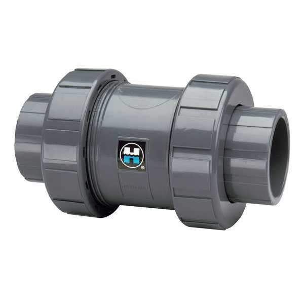 Hayward Flow Control Check Valve, True Union, Ball, 3", PVC/EPDM, Socket TC1300SE