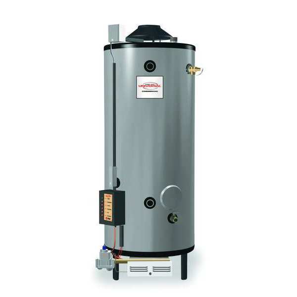 Rheem-Ruud Natural Gas Commercial Gas Water Heater, 82 gal., 120V AC G82-156