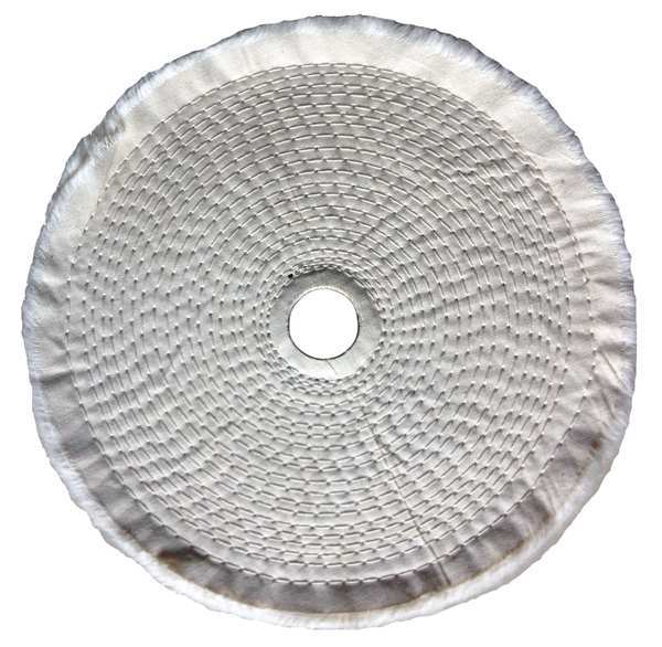 Zoro Select Buffing Wheel, Spiral Sewn, 8 In Dia. 5A725