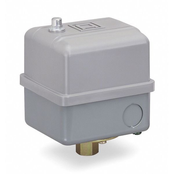 Square D Pressure Switch, (1) Port, 3/8 in FNPS, DPST, 40 to 200 psi, Standard Action 9013GHG3J25E