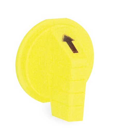 Schneider Electric Selector Switch Knob, Lever, Yellow, 30mm 9001Y8