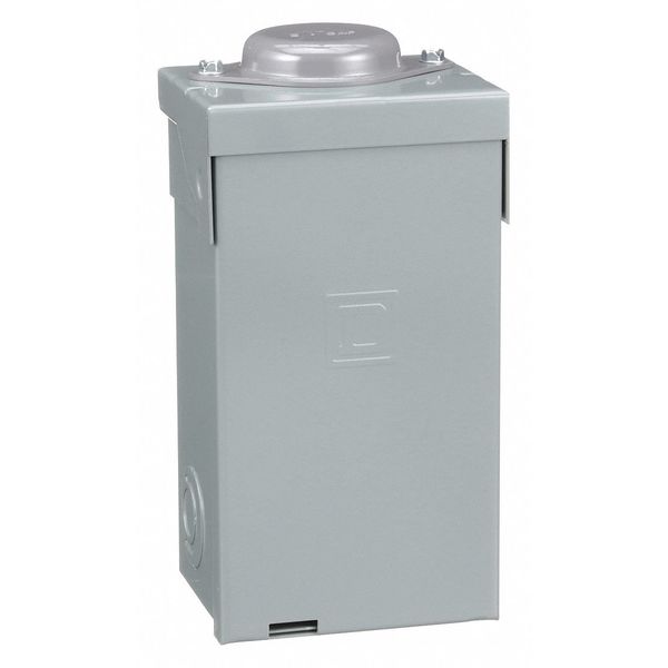 Square D Load Center, QO, 2 Spaces, 40A, 120/240V AC, Main Lug, 1 Phase QO2L40RB