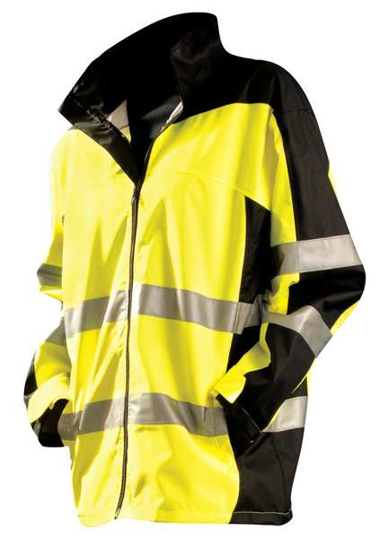 Occunomix Breathable Rain Jacket w/Hood, Yellow, 4XL SP-BRJ-Y4X