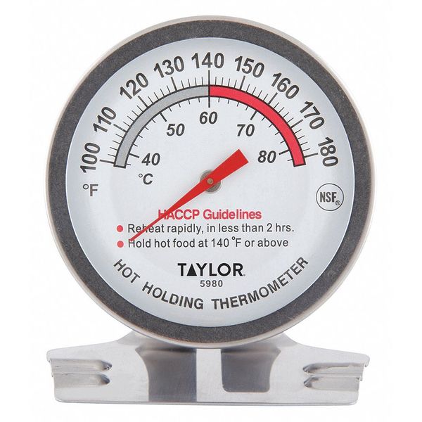 Taylor Analog Mechanical Food Service Thermometer with 100 to 180 (F) 5980N