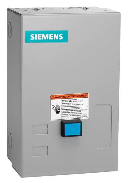 Siemens Nonreversing NEMA Magnetic Motor Starter, 1 NEMA Rating, 240V AC, 3 Poles, 1NO 14BUA32BG