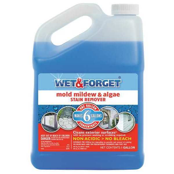 Wet & Forget Liquid 1 gal. Mold, Moss, Algae, Mildew Remover, Jug 800066CA