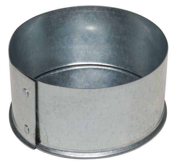 Greenseam End Cap, 7 in Duct Dia, Galvanized Steel, 24 GA, 7 in W x 2 in H GRECP7GA24