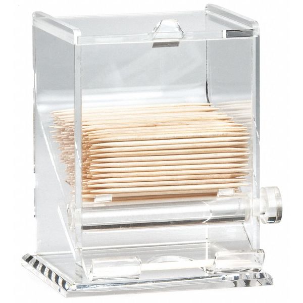 Zoro Select Toothpick Dispenser, 3-1/4"W x 4"H, Clear 228