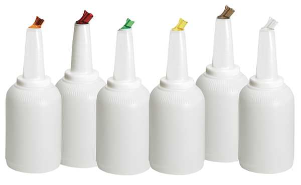 Tablecraft Six-Piece Pourer Set, Gallon Assorted Colors 8128A