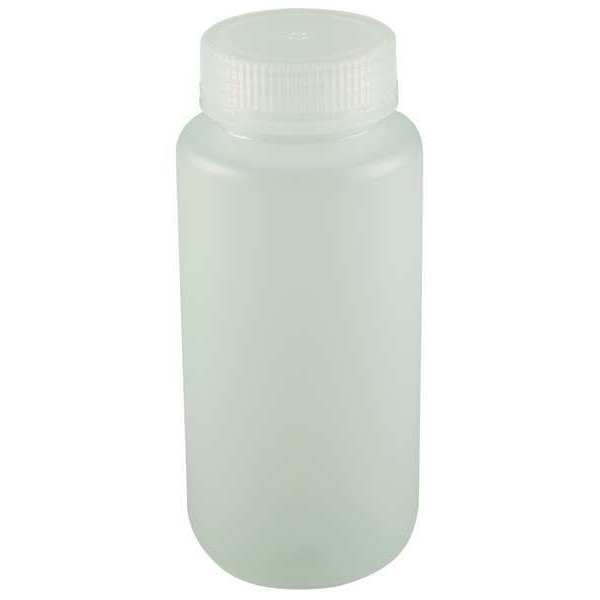 Lab Safety Supply Bottle, 500 mL, 16 Oz, Wide Mouth, PK12 6FAN3