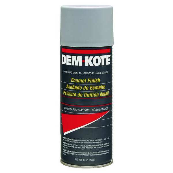 Dem-Kote Spray Primer, Gray, Flat Finish, 10 oz. 257614