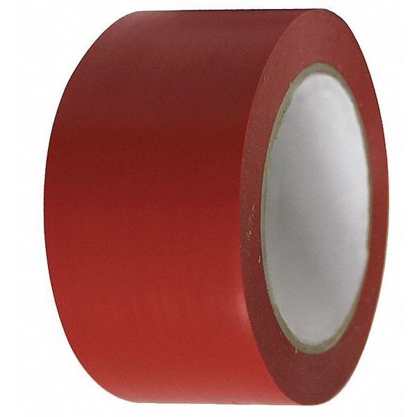 Condor Marking Tape, Roll, 2In W, 108 ft.L, Red 6FXW1
