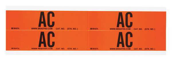 Brady Voltage Card, 4 Markers, AC 44227