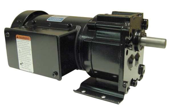 Leeson AC Gearmotor, 391.0 in-lb Max. Torque, 16 RPM Nameplate RPM, 208-230V AC Voltage, 3 Phase M1145122.00