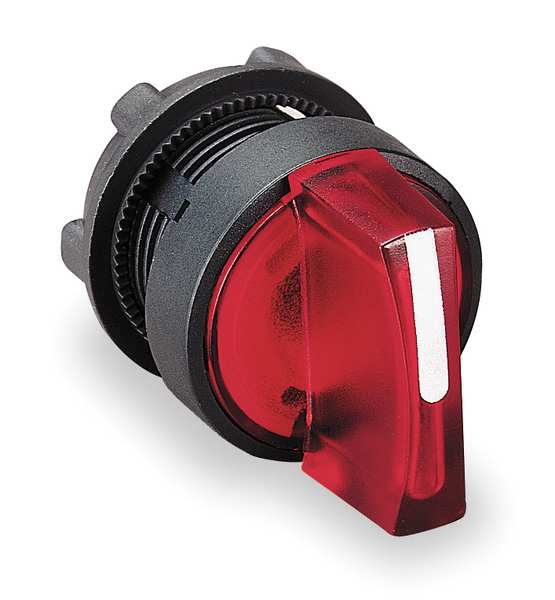 Schneider Electric Illum Selector Switch, 2 Pos, 22mm, Red ZB5AK1243