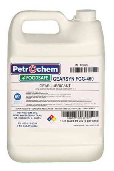 Petrochem 1 gal Gear Oil Can 460 ISO Viscosity, 140 SAE, Bright and Clear GEARSYN FGG-460-001