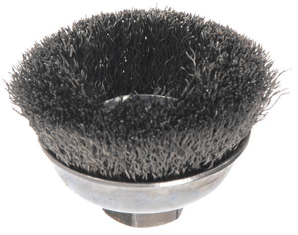 Weiler Crimped Wire Cup Wire Brush, 3-1/2" 93023