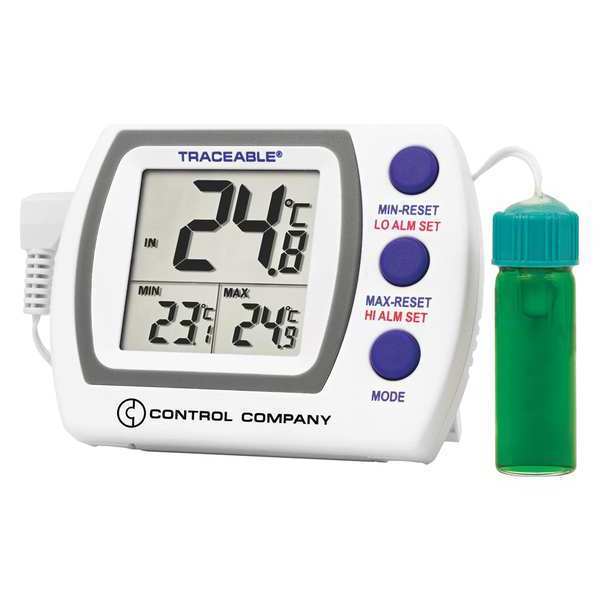 Traceable Digital Thermometer, -58 Degrees to 158 Degrees F for Wall or Desk Use 4627