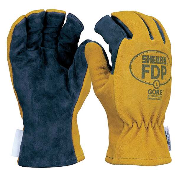 Shelby Firefighters Gloves, L, Pigskin Lthr, PR 5226L