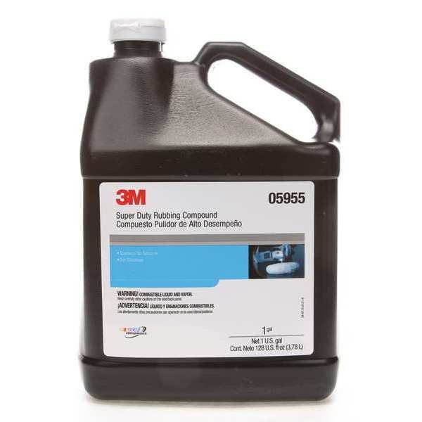 3M 1 Gal. Super Duty Rubbing Compound Bottle, Brown, Emulsion 05955