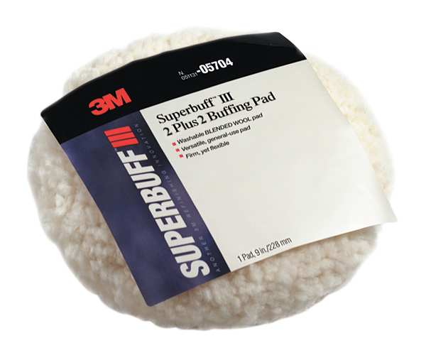 3M Pad, Buffing, 9 In., Blended Wool 05704