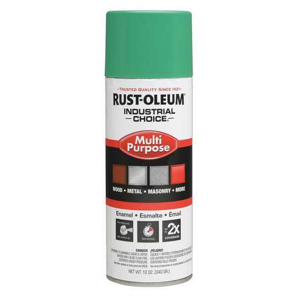 Rust-Oleum Spray Paint, OSHA Safety Green, Gloss, 12 oz 1633830