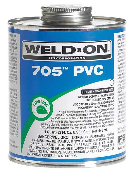 Weld-On PVC Clear Medium Bodied Pint 13972