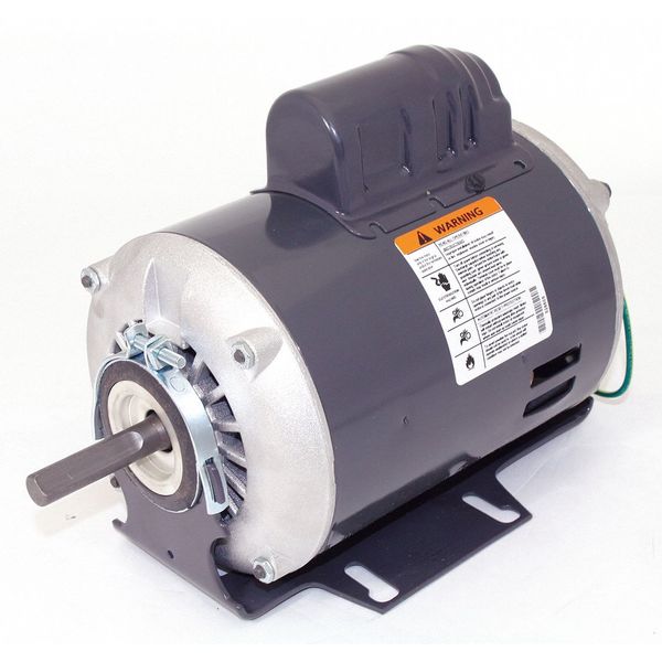 Dayton Capacitor-Start Belt Drive Motor, 1/3 HP, 115/230V AC Voltage, 48Z Frame, 1,725 Nameplate RPM 6K490