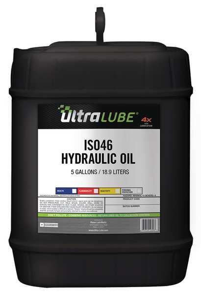 Ultralube 5 gal Pail, Hydraulic Oil, 46 ISO Viscosity, 25W SAE 10560
