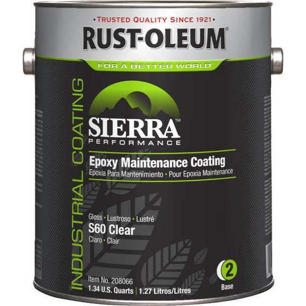 Rust-Oleum 1 gal Floor Coating, High Gloss Finish, Clear, Water Base 208066
