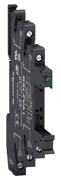 Schneider Electric Rlay Scket, Fingr Safe/Elvtr, 5 Pin, 110VAC RSLZVA3