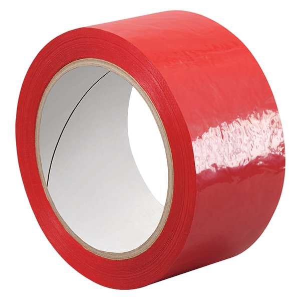 Tapecase Metalized Film Tape, Red, 1In x 72Yd 15D414