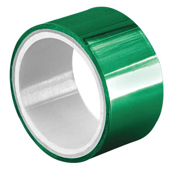 Tapecase Metalized Film Tape, Green, 3/8In x 5Yd 15D510