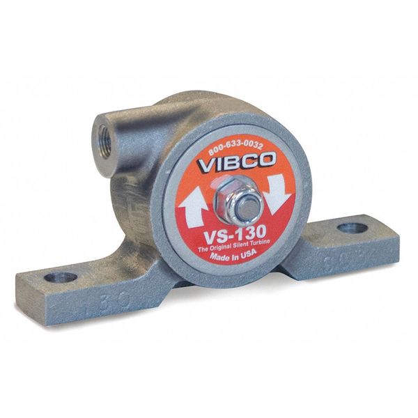 Vibco Pneumatic Vibrator, 75 lbf, 10500 vpm Max Vibration Speed, 67 dBA VS-130