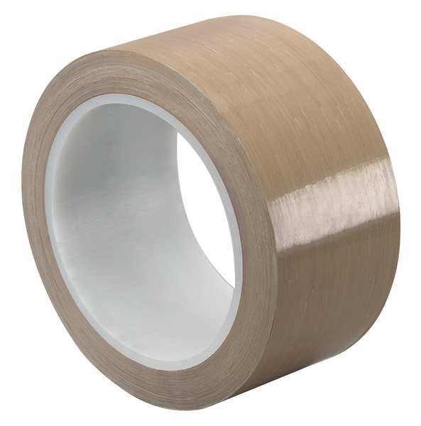 3M Film Tape, PTFE, Brown, 1/2In x 36Yd 1/2-36-5498
