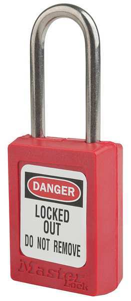 Master Lock Lockout Padlock, KA, Red, 1-13/16"H, PK12 S31KAS12RED