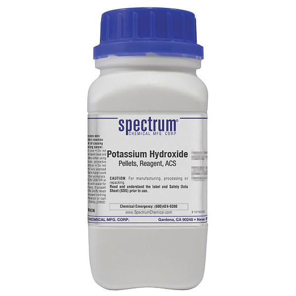 Spectrum K Hydroxide, Pellets, Rgnt, ACS, 500g P1315-500GM