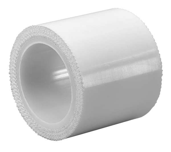 Tapecase Film Tape, Polyethylene, White, 2 In x 5 Yd 15D435