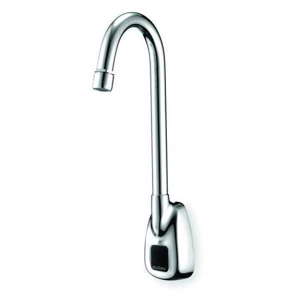 Sloan Sensor Single Hole Mount, 1 Hole Gooseneck Bathroom Faucet, Polished chrome ETF500-P