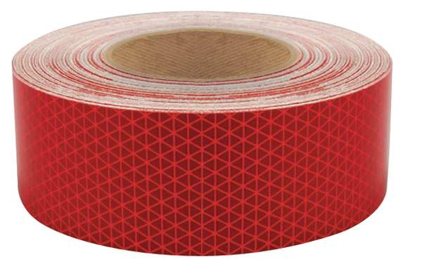 Oralite Reflective Tape, W 2 In, Red 18711