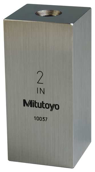 Mitutoyo Gage Block, Square, Steel, 2.00 In, ASME 0 614202-531