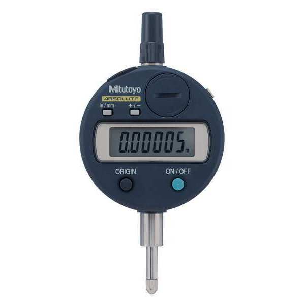 Mitutoyo Digital Indicator, 0.50 In Range, Lug Back 543-792