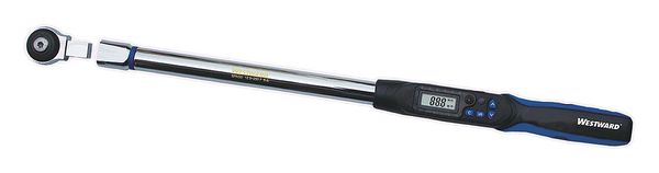 Westward Elect Torque Wrench, 1/2 In In 6PAG0